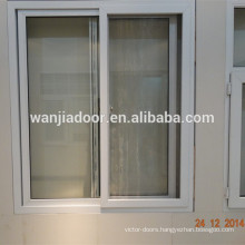 WJ-402 upvc windows price/pvc sliding window with mosquito net